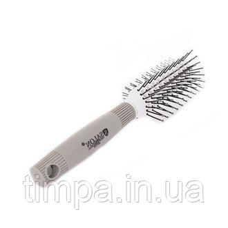 Salon Professional 98171TDF double-sided vented brush with nylon bristles (medium, rectangular)