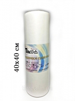 Рушники одноразові 40х40см спанлейс сітка, в рулоні